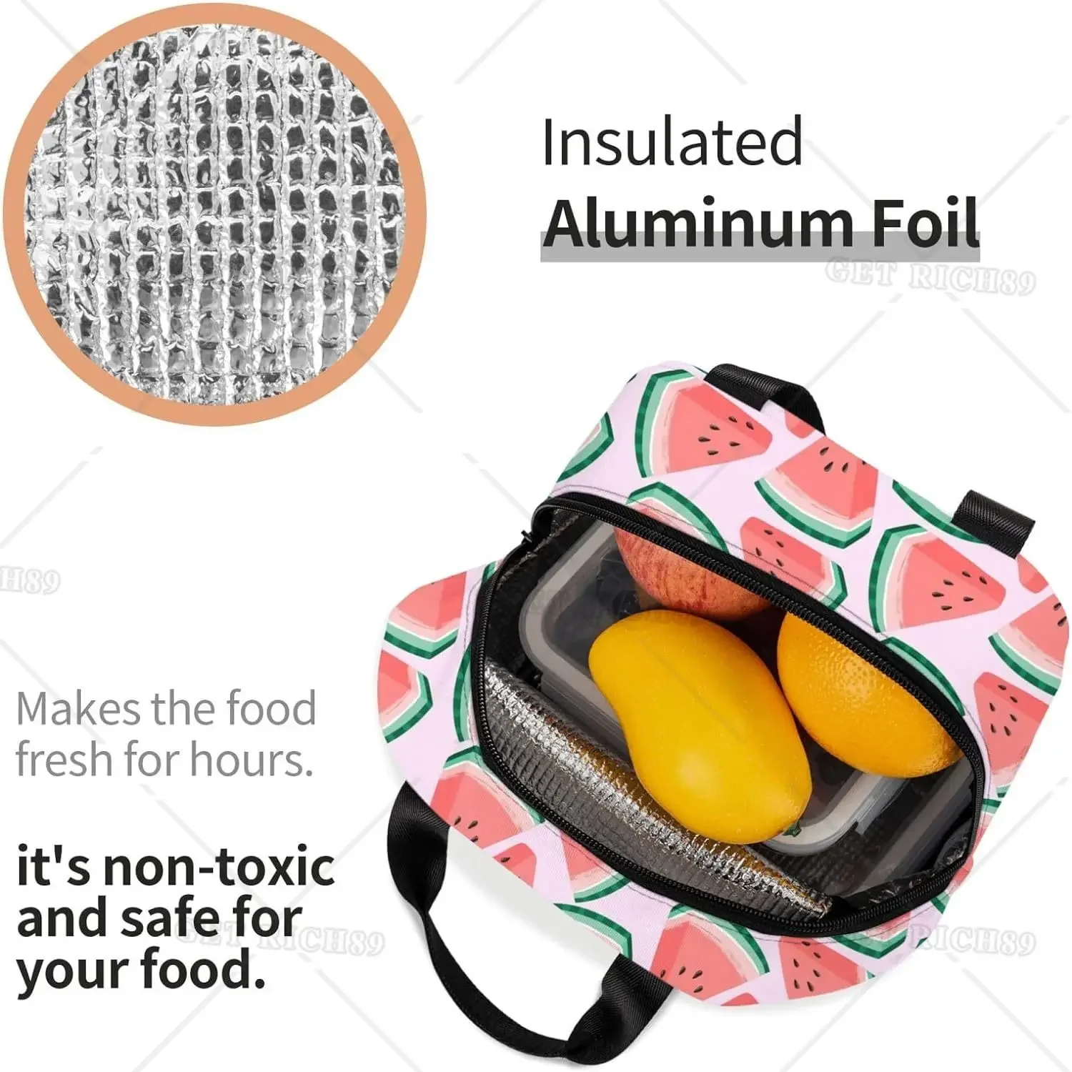 Cartoon Watermelon Cherry and  - огляд і ціна Tote Bag Sublimation