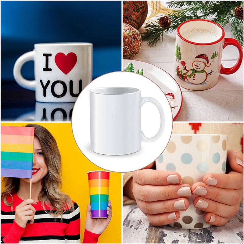 ABXF-280Pcs Sublimation Shrink - огляд і ціна Sublimation Mug White