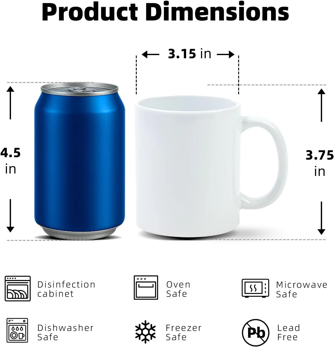Sublimation Mugs 11 oz, Sublim - огляд і ціна Sublimation Mug White