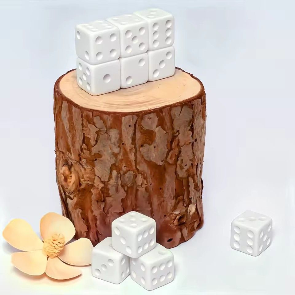 10 Pcs/set Blank White Dice Fu - огляд і ціна Puzzle Blank White