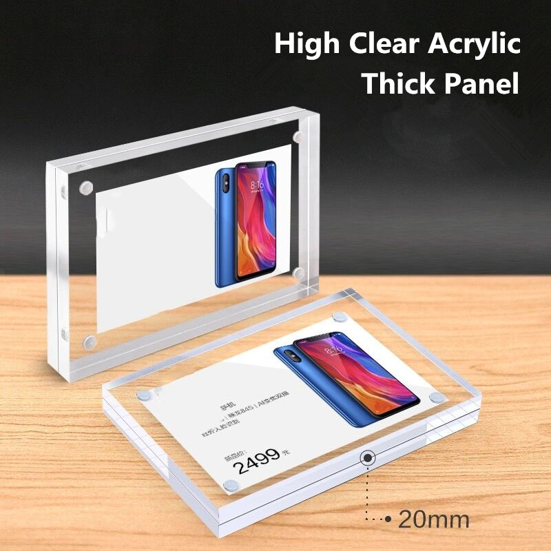 5 PCS 90x55mm Magnetic Acrylic - огляд і ціна Photo Acrylic Block
