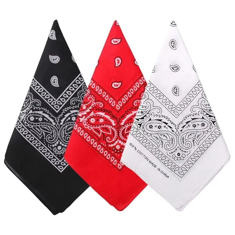 1pcs Hip Hop Cowboy Paisley Sc - огляд і ціна Bandana Blank White