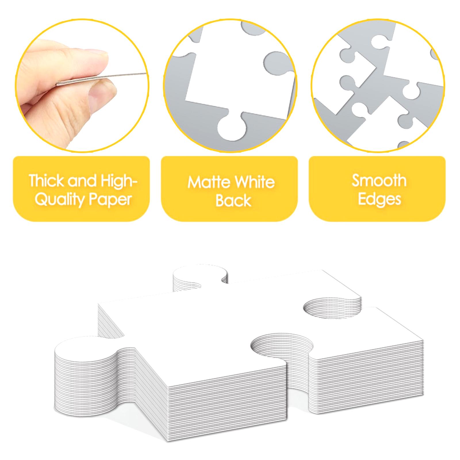 White Cardboard Blank Jigsaw P - огляд і ціна Puzzle Blank White