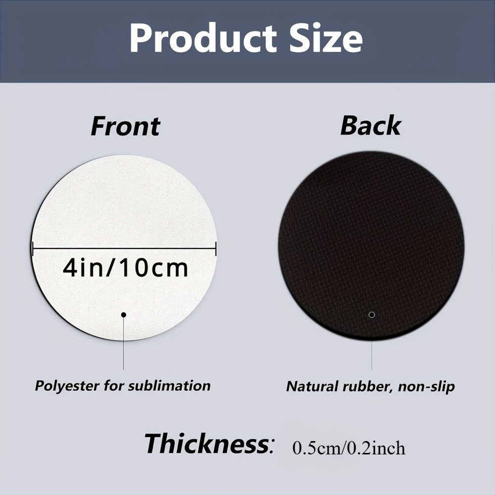 20/60pcs Coasters, Blank Heat- - огляд і ціна Coaster Sublimation Blank