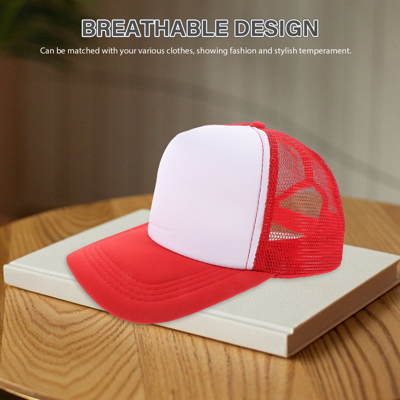 10Pcs Blank Baseball Hats Mesh - огляд і ціна Hat Sublimation Blank