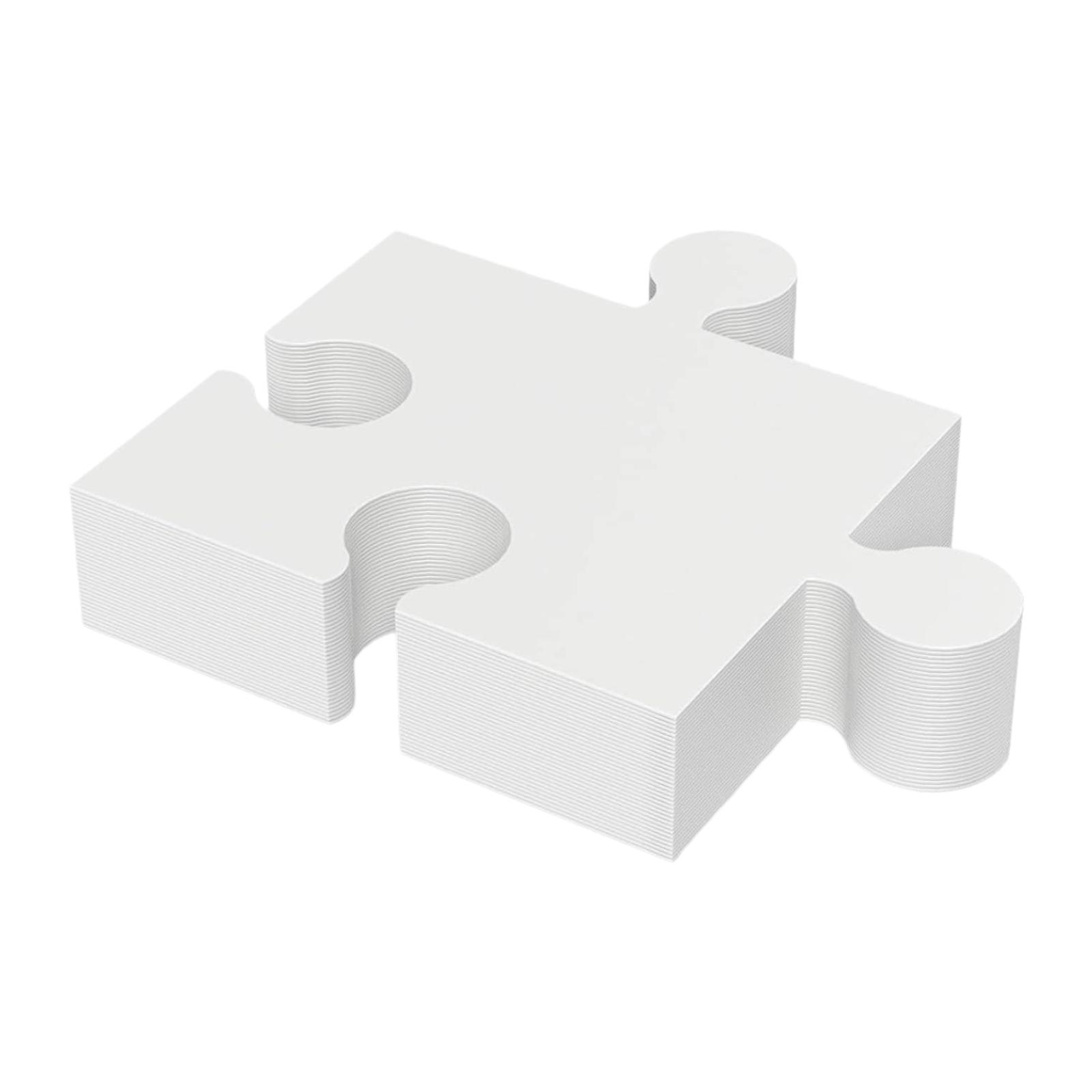 White Cardboard Puzzle Set Bla - огляд і ціна Puzzle Blank White
