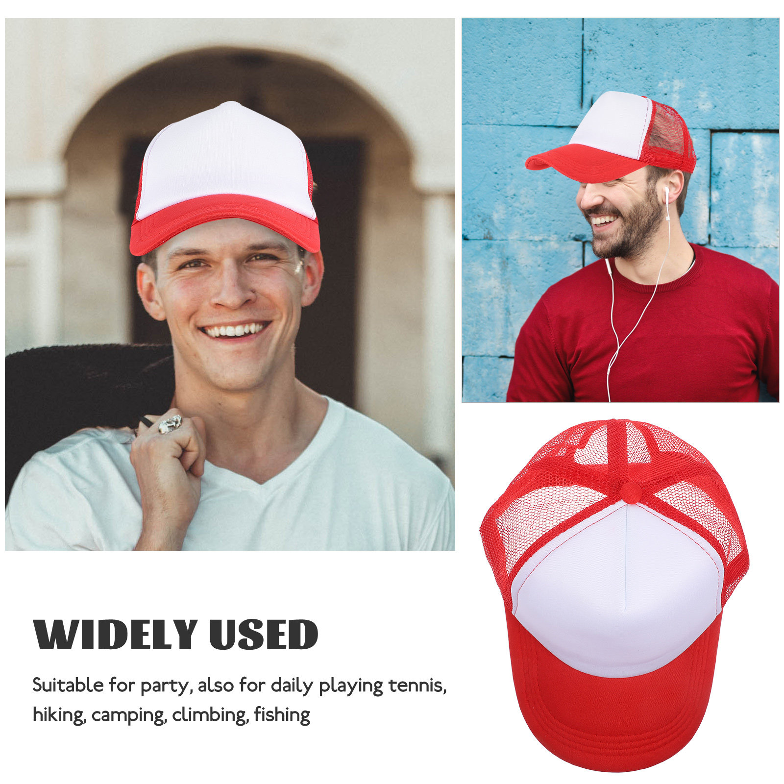 10Pcs Blank Mesh Baseball Caps - огляд і ціна Hat Sublimation Blank