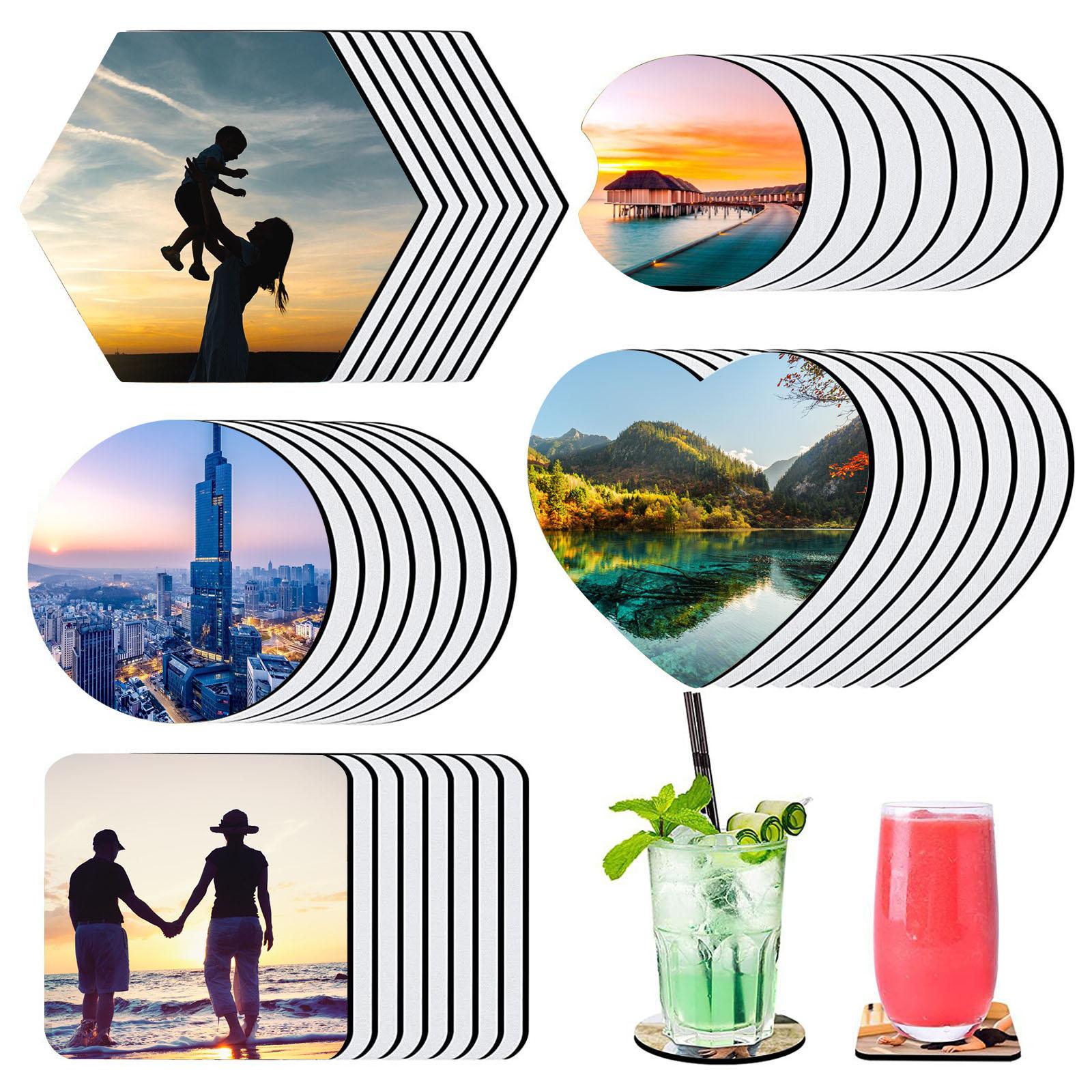 40Pcs Sublimation Cup Coasters - огляд і ціна Coaster Sublimation Blank