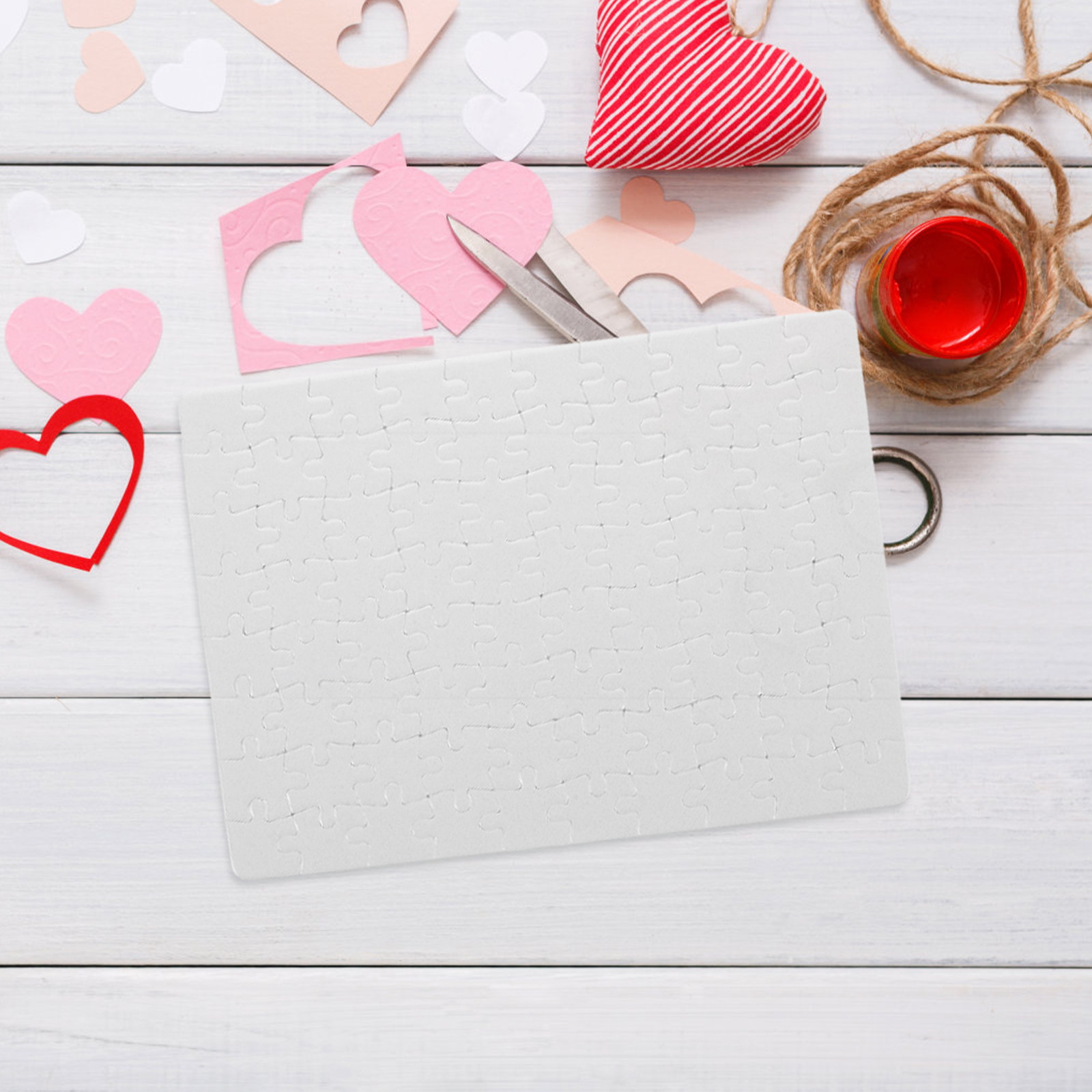 4Sheets Blank Puzzle Pieces Cr - огляд і ціна Puzzle Blank White