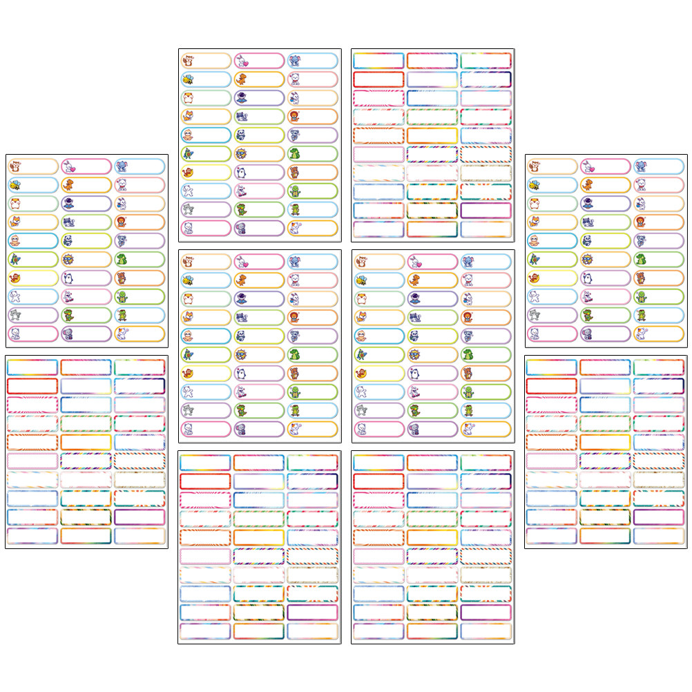 10 Sheets Writable Name Tag St - огляд і ціна Water Bottle Blank