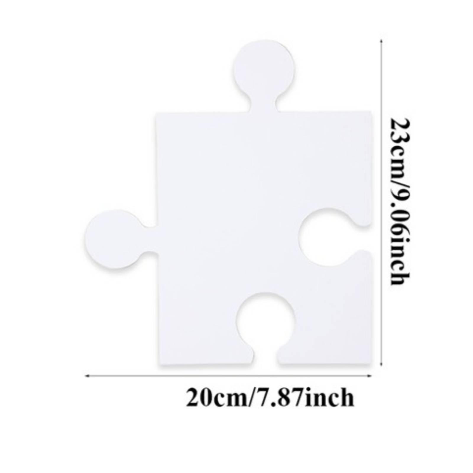 30Pcs Blank Puzzle Pieces Draw - огляд і ціна Puzzle Blank White