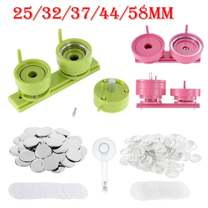 100Sets 25/32/37/44/58mm Badge - огляд і ціна Button Badge Blank
