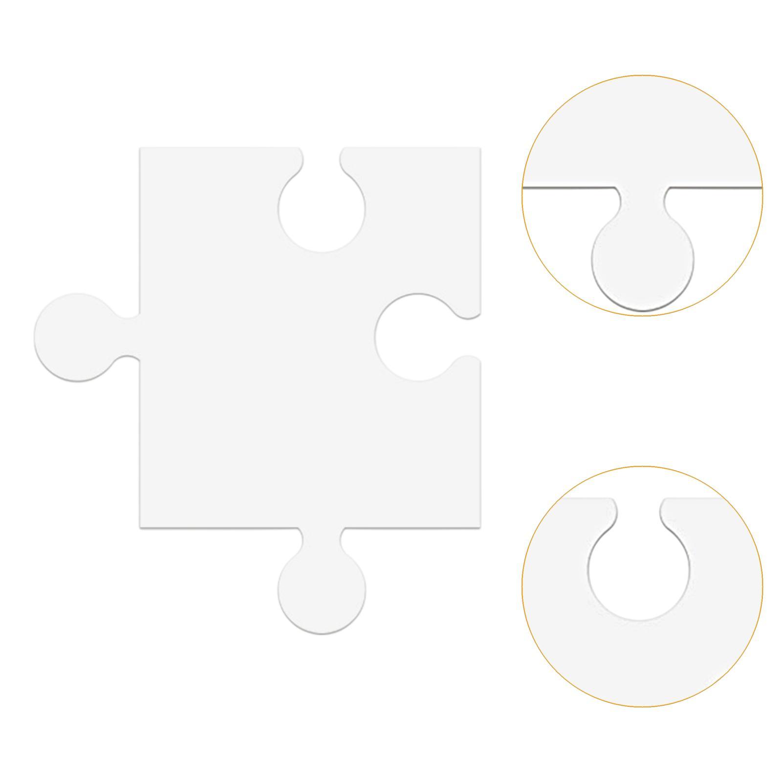 24Pcs White Cardboard Blank Ji - огляд і ціна Puzzle Blank White