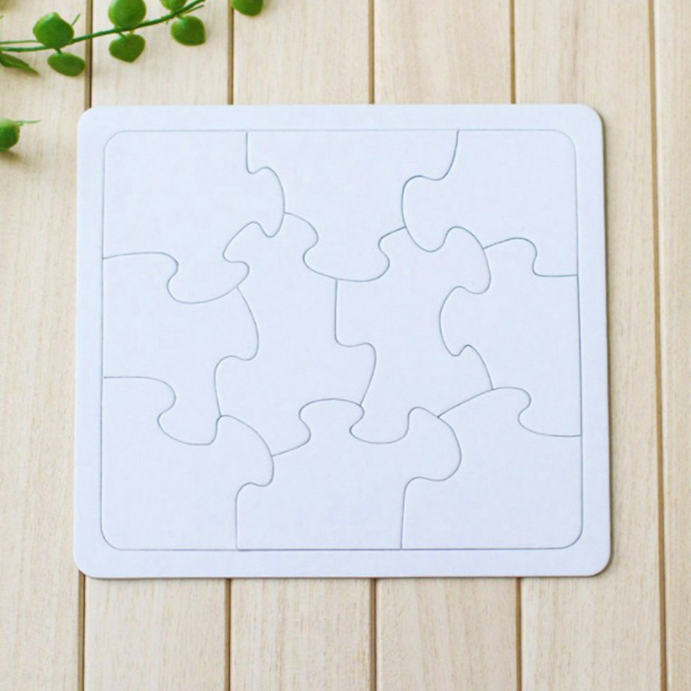 4Pcs Coloring Blank Puzzle Set - огляд і ціна Puzzle Blank White