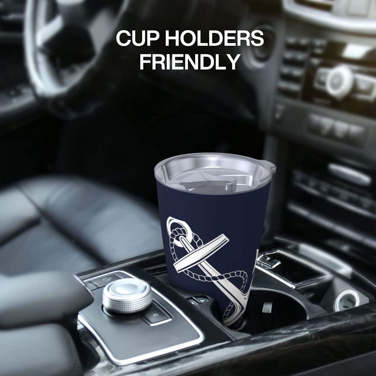 Anchor Nautical White & Navy S - огляд і ціна Tumbler 20Oz White