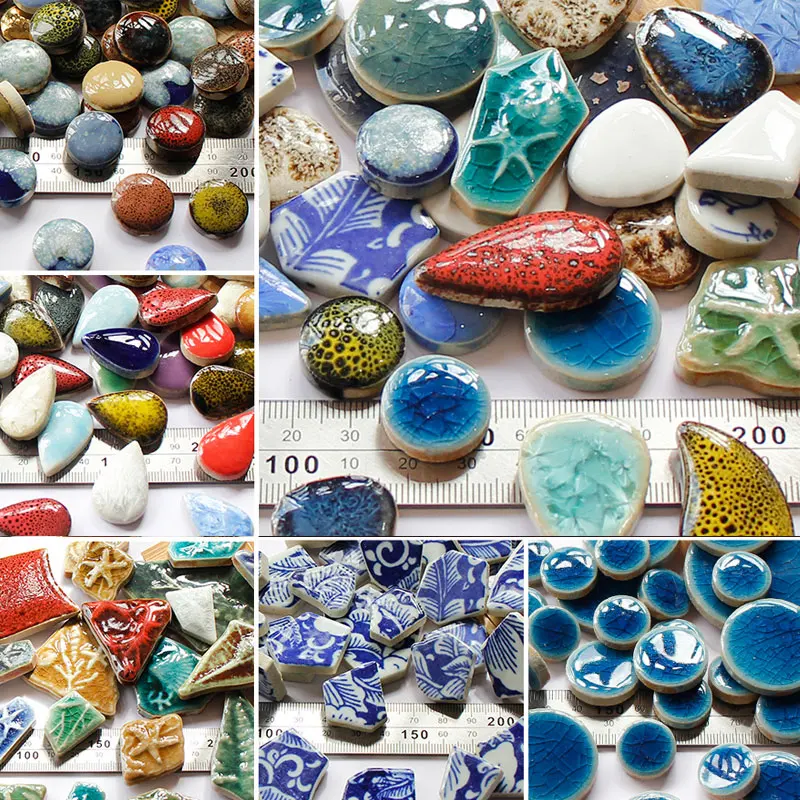 100g Oval Ceramic Mosaic Tiles - огляд і ціна Ceramic Tile Blank